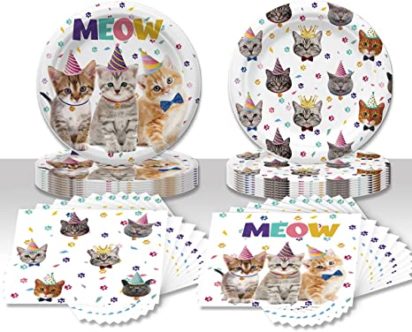 CatPlates - Ideas for Cats Birthday Party